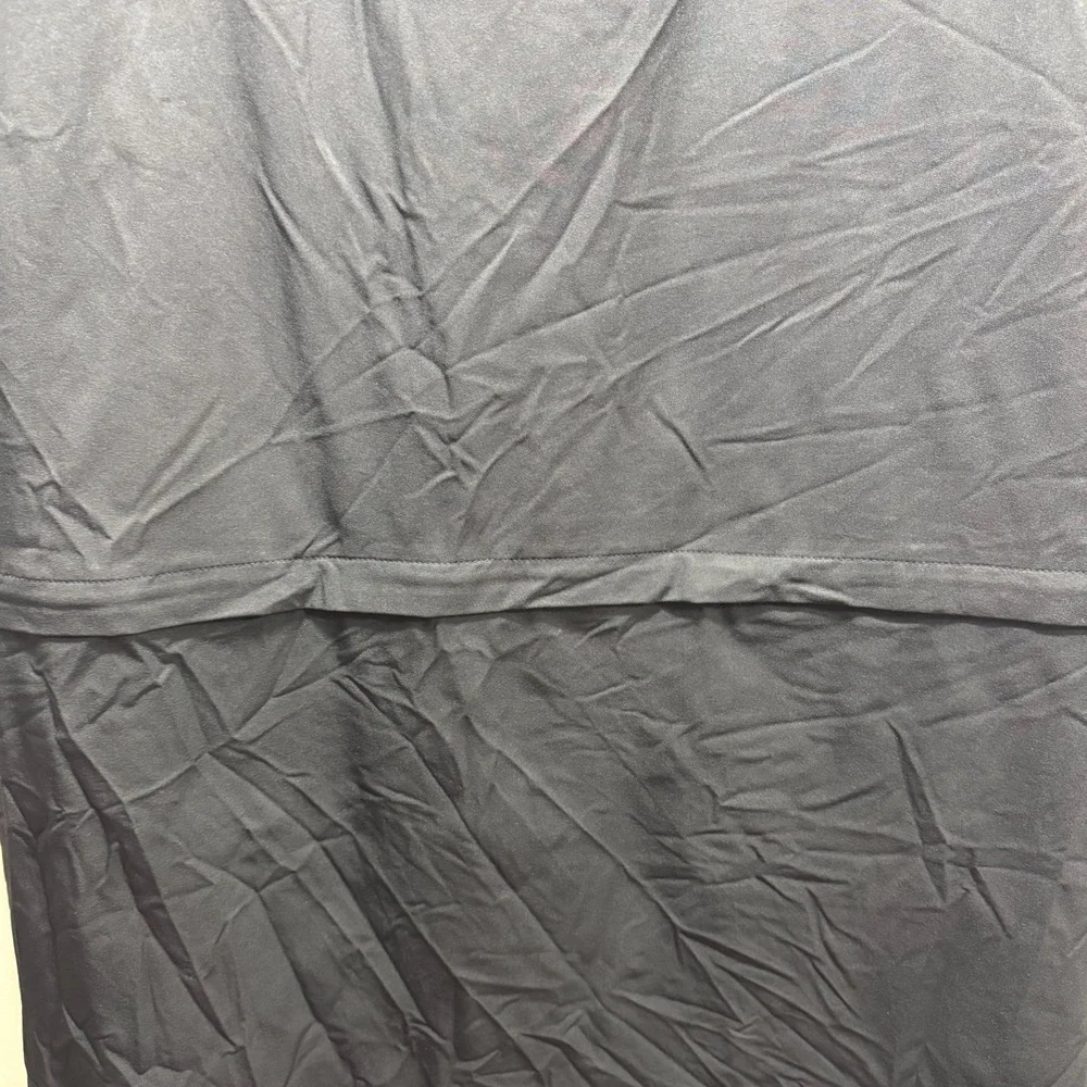 Valerie Stevens Sports Vtg Parachute Convertible Y2K Utility Maxi Skirt 10 Black